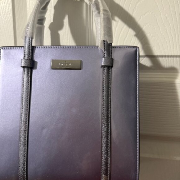 Kate Spade Kenzie Blue Tote Bag / Handbag minor flaws NEW - Picture 3 of 12